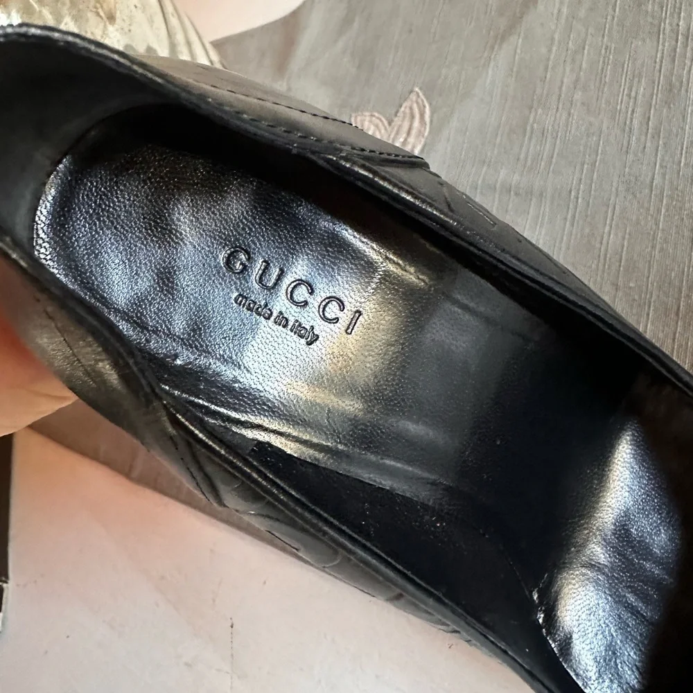 Gucci - Black Calf Leather Pumps - Picture 8 of 10
